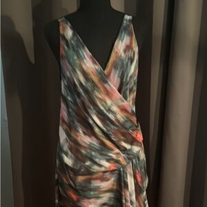 Like new Rachel, Rachel Roy watercolor print dress.